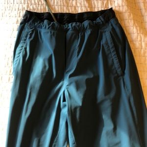 Men’s large lulu lemon blue/green running pants
